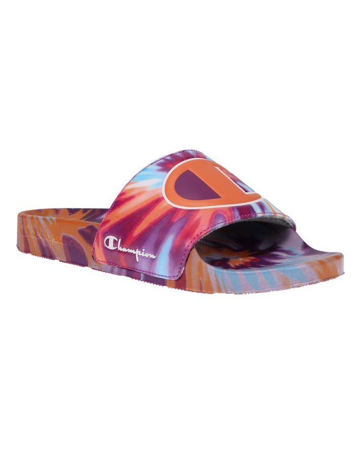 Champion Womens Slides NZ - Tie Dye Multicolor ( 8054-EWKLO )